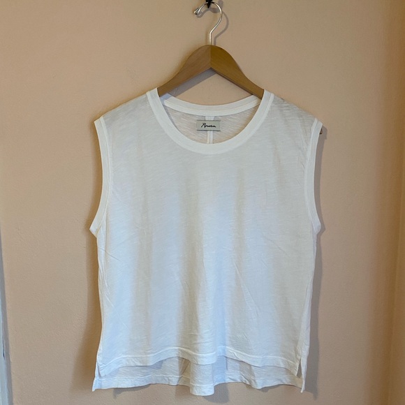 Rowan Savannah Cotton Slub Muscle Tank Top white Large NWOT - Picture 6 of 11